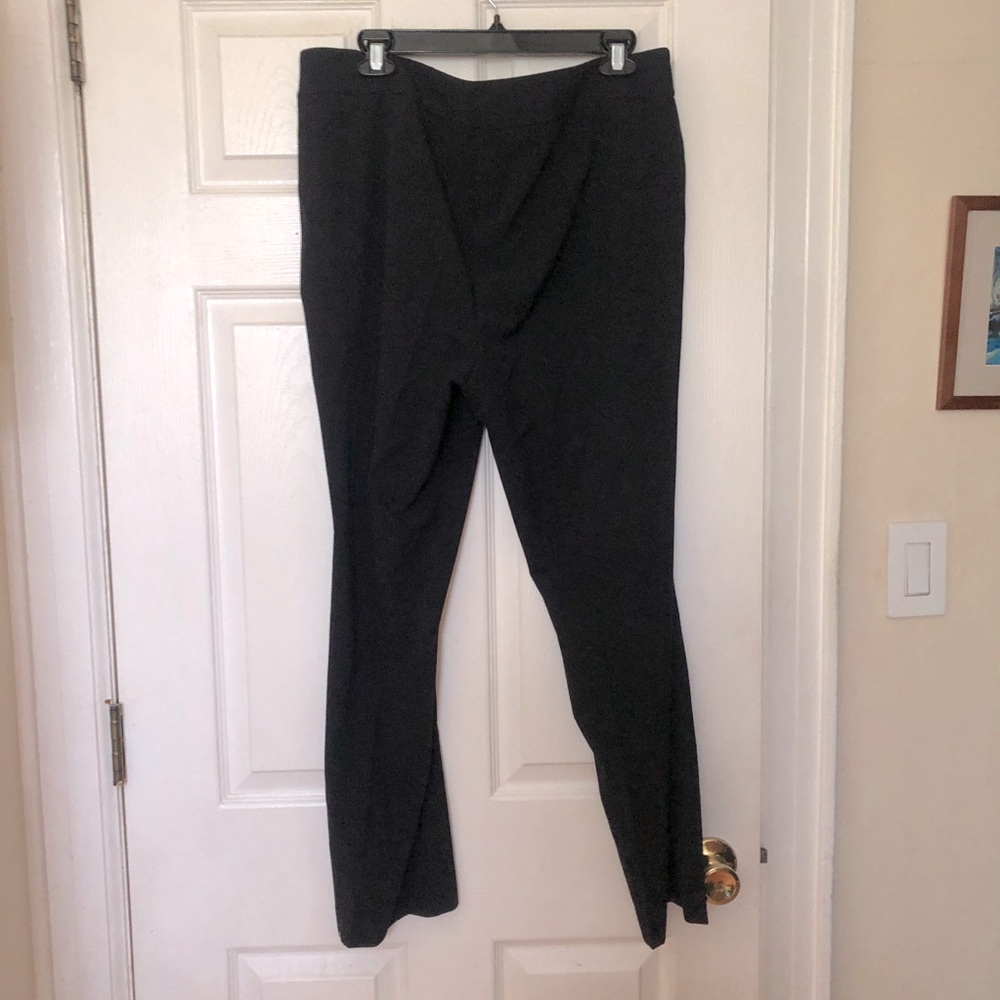 Nine West Pants Dress Career  sz 14/32 Straight Leg Cropped Mid Rise Black